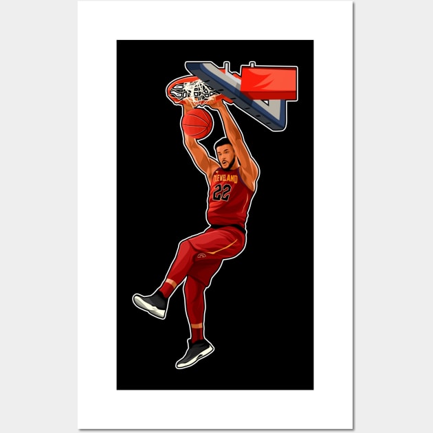 Larry Nance Jr #22 Dunk Wall Art by GuardWall17